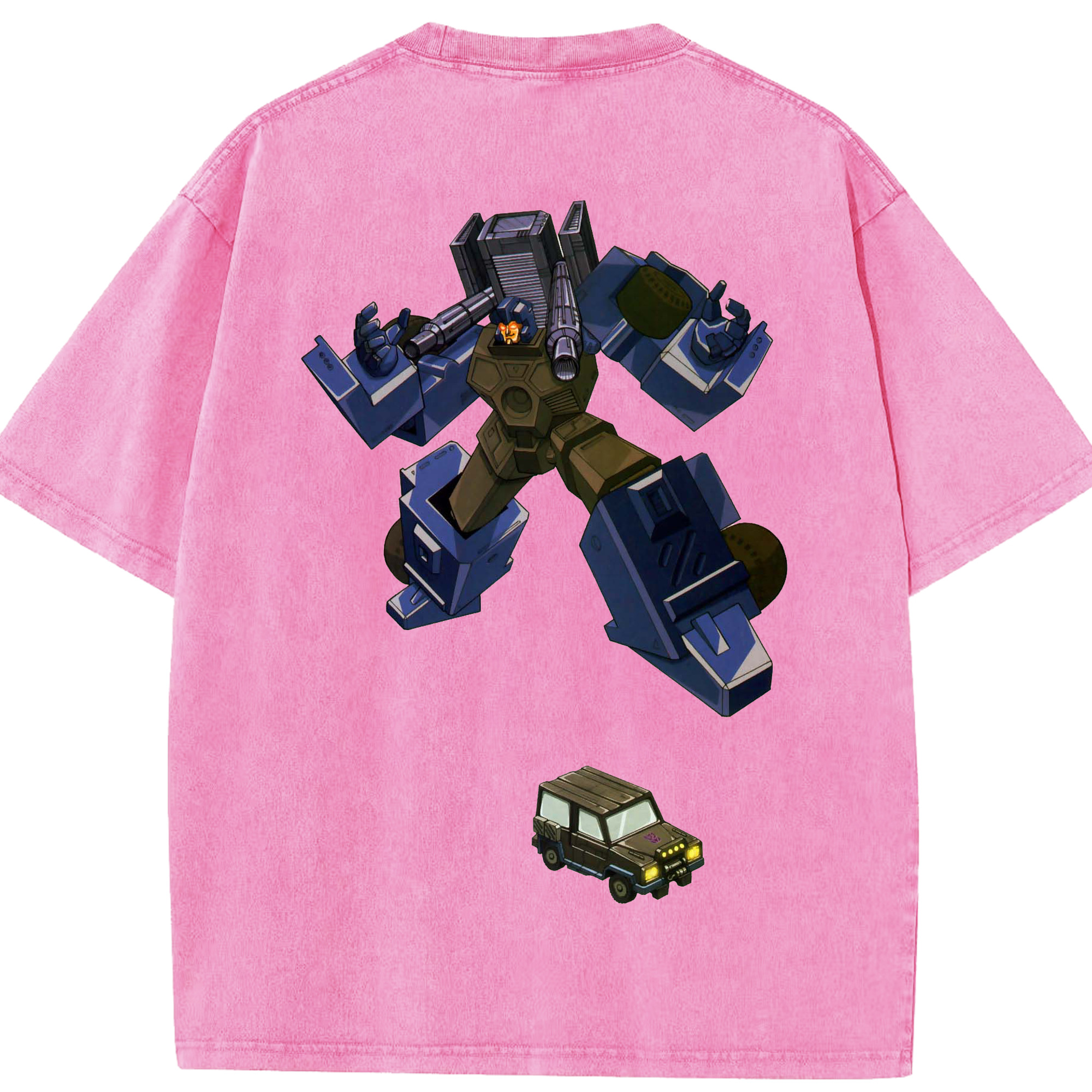 （画像用）  綿100% ヴィンテージ風 半袖Tシャツ（背面プリント）